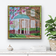 Load image into Gallery viewer, Giclée art print of the Old Well at UNC Chapel Hill, featuring soft painterly details and Southern charm. A perfect graduation or alumni gift for Tar Heel fans and University of North Carolina supporters. Signed on the back by artist Jeanne Player.

