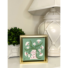 Load image into Gallery viewer, Feminine botanical artwork featuring blush pink flowers and whimsical leaves
