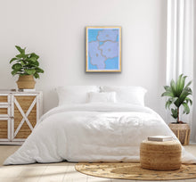 Load image into Gallery viewer, Abstract anemone flower print adding soft color and elegance to a dorm room or apartment gallery wall.
