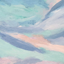Load image into Gallery viewer, Coastal abstract landscape artwork designed to bring calming beach house style into the home.
