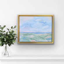 Load image into Gallery viewer, Pastel colored original abstract landscape painting on canvas, 11 x 14
