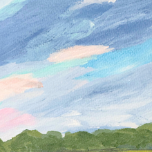 Load image into Gallery viewer, Southern-inspired marsh painting with soft organic movement and dreamy pastel colors.
