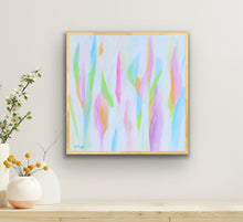 Load image into Gallery viewer, The Colors of Summer Art Print, Colorful Abstract Wall Art, Pink Yellow Blue Green Decor, Preppy Bedroom Art, Gallery Wall Print
