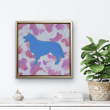 Load image into Gallery viewer, Original golden retriever artwork gift for dog lovers with vibrant abstract painting details and cheerful modern style.
