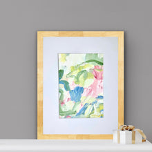 Load image into Gallery viewer, Colorful small abstract painting for shelf styling and sophisticated modern decor.
