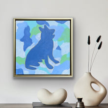 Load image into Gallery viewer, Original German Shepherd dog painting in pop art style perfect for modern home decor and dog lovers.
