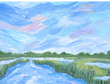 Load image into Gallery viewer, Pastel Marsh 1, Original Coastal Painting, 11 x 14
