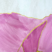 Load image into Gallery viewer, Original floral canvas artwork bringing joyful color and elegant style into collected interiors.
