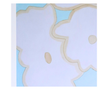 Load image into Gallery viewer, Blue and white floral wall art for a nursery, playroom, or girl's bedroom with timeless coastal style.
