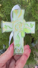 Load and play video in Gallery viewer, Faith Cross Ornament
