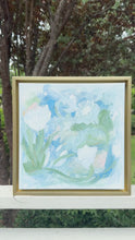 Load and play video in Gallery viewer, Contemporary coastal canvas painting with rich texture and soft layered tones designed for elegant collected interiors.
