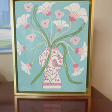 Load and play video in Gallery viewer, Where Blooms Gather, Original Floral Painting, 11 x 14
