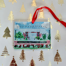Load image into Gallery viewer, Alabama fan keepsake ornament with colorful Saban Field at Bryant-Denny Stadium art, ideal for gifting and holiday decorating.
