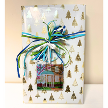 Load image into Gallery viewer, UNC Old Well ornament displayed as Southern-inspired Christmas tree decor, an addition to your gift wrap and year-round keepsake.
University of North Carolina Chapel Hill ornament with iconic Old Well artwork printed on durable acrylic.
