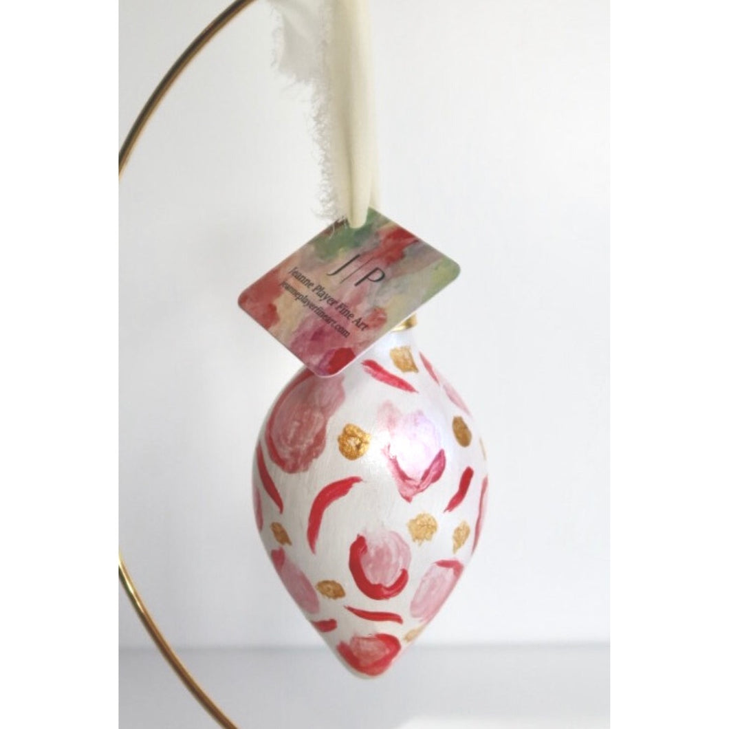 Pink Animal Print Ornament