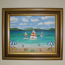 Load image into Gallery viewer, Beach Vacation, 16 x 20 x .5 - Jeanne Player Fine Art

