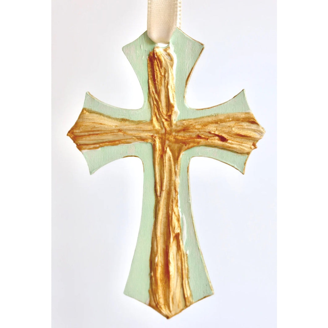 Green Cross Ornament