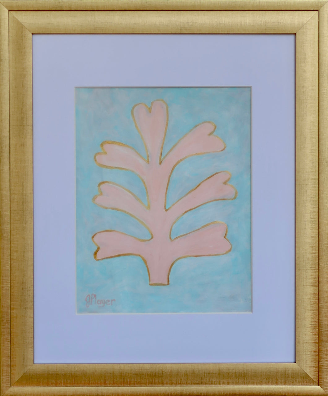 Pink Seaweed,  11 x 14 on paper