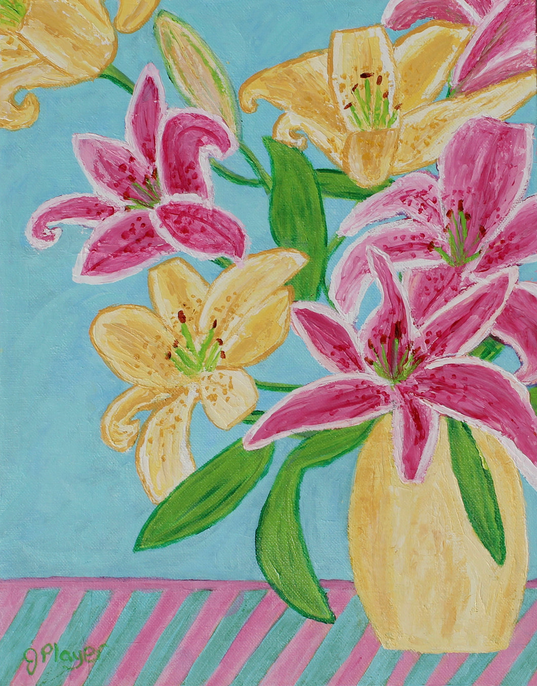 Lilies, 11 x 14 - Jeanne Player Fine Art