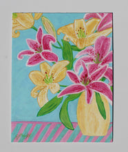 Load image into Gallery viewer, Lilies, 11 x 14 - Jeanne Player Fine Art
