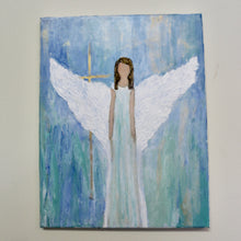Load image into Gallery viewer, Guardian Angel, 11 x 14 x .5 - Jeanne Player Fine Art
